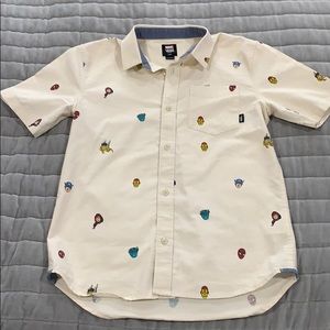 Boys Large Vans Marvel Button up shirt